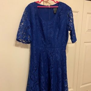 Women’s Blue Flared Dress